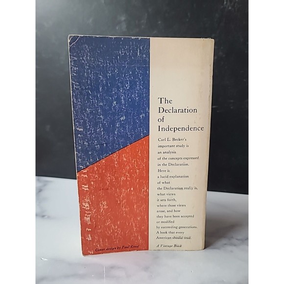 The Declaration Of Independence By Carl L Becker Paperback - Picture 9 of 10
